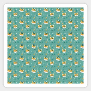 Pirate Kitties Pattern Sticker